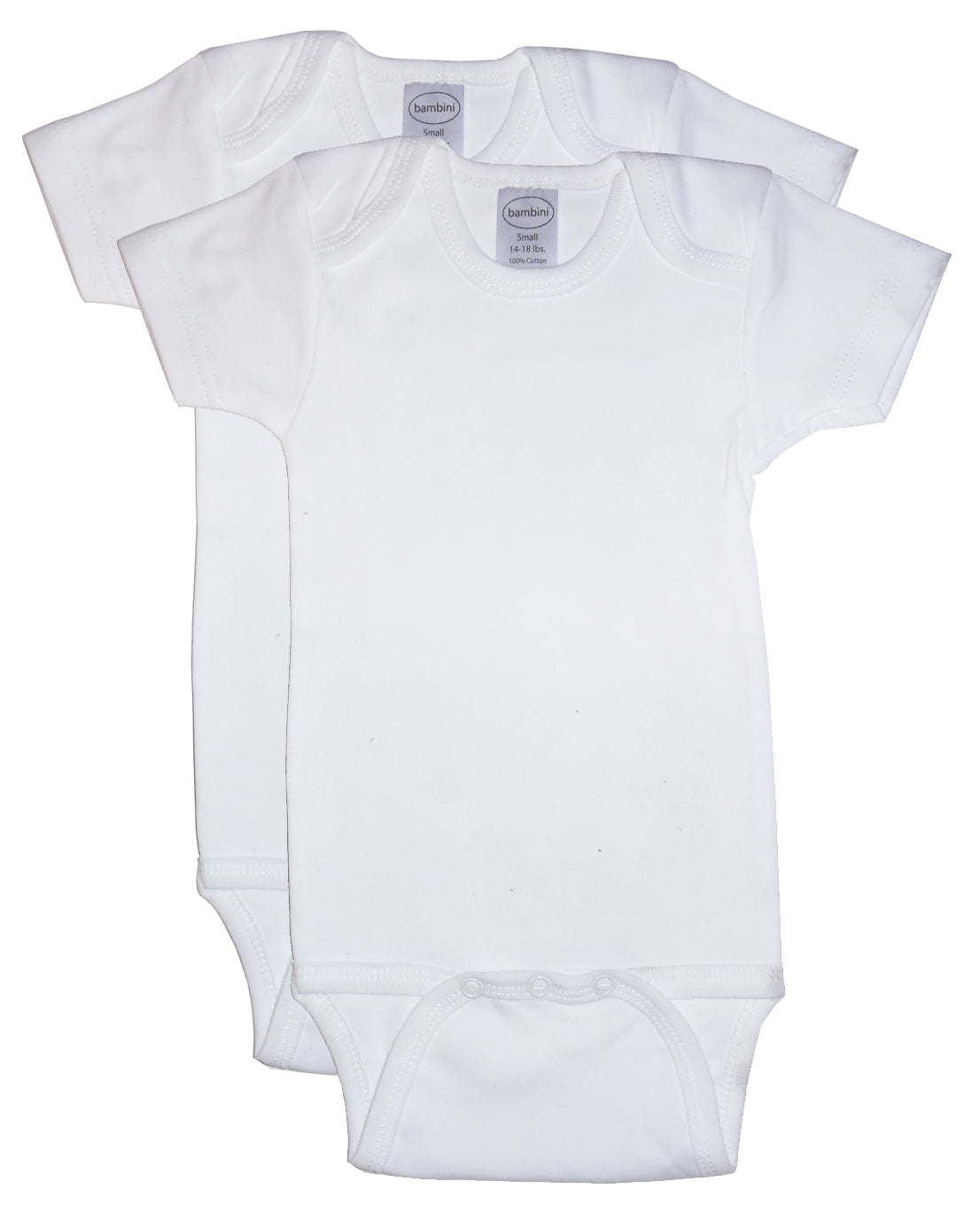 Emerald Clover Baby Clothing 2 Pack One Piece White Variety Pack