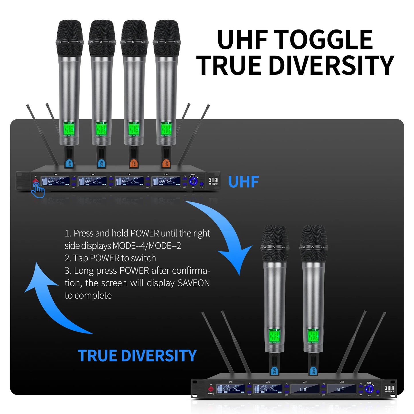 Next Level Fly Xtuga M-6604S flight case packaging wireless microphone 4 channel aluminum alloy