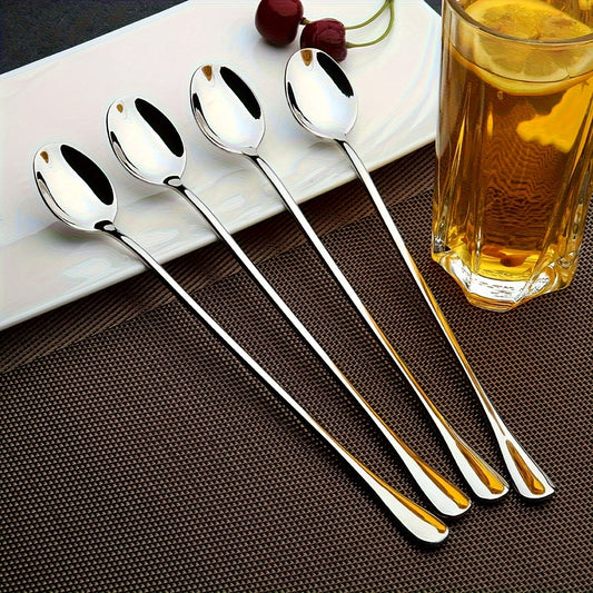 Champagne Apollo Home & Garden Set of 410 Stainless Steel Long Iced Tea Spoons