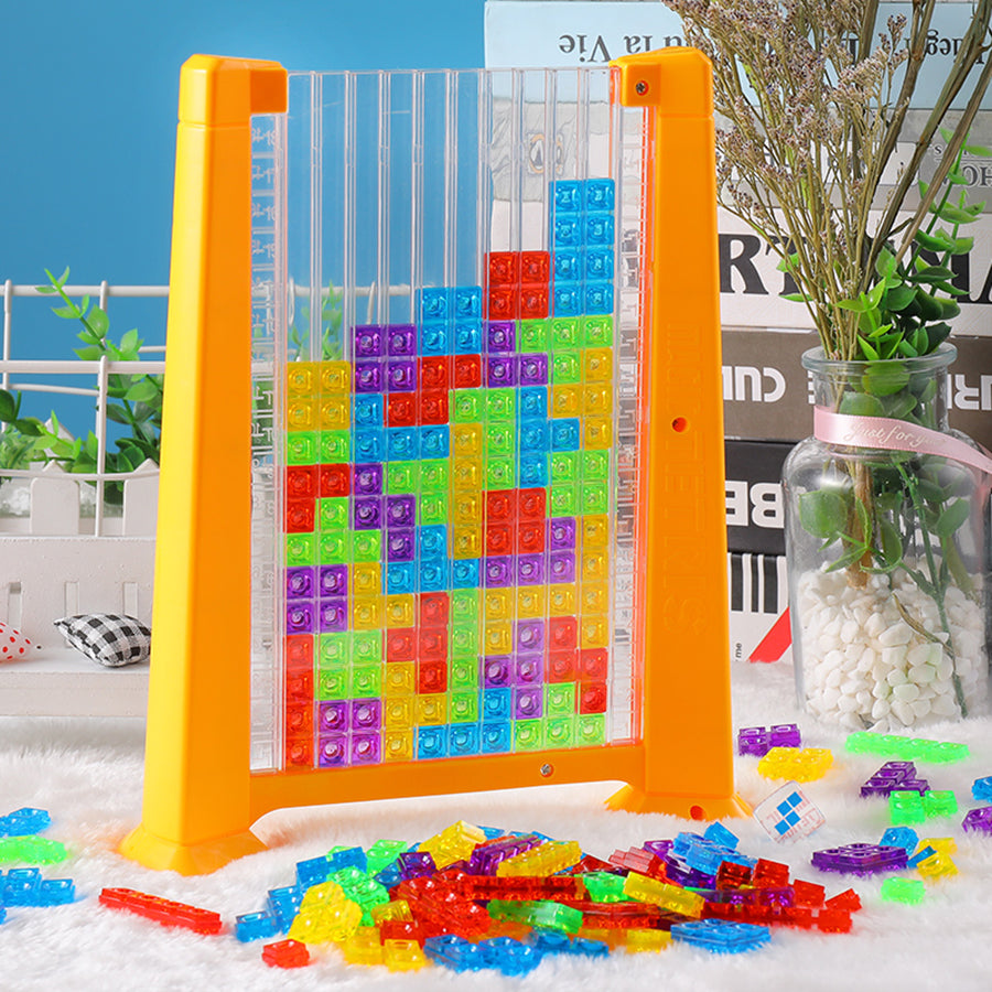 Maroon Asteria Toys 3D Tetris Game Colorful 3D Puzzle Tangram Math Toy