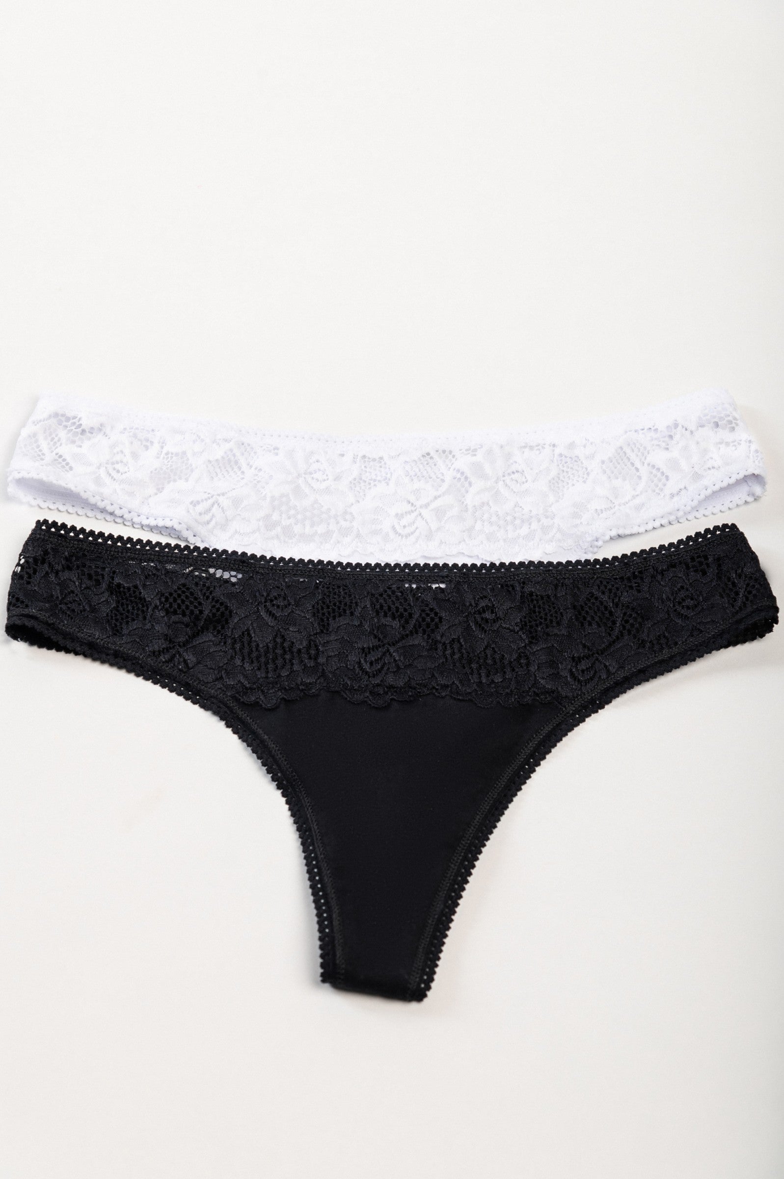 Scarlet Chaos Women's Clothing Black Cotton Laced Panties