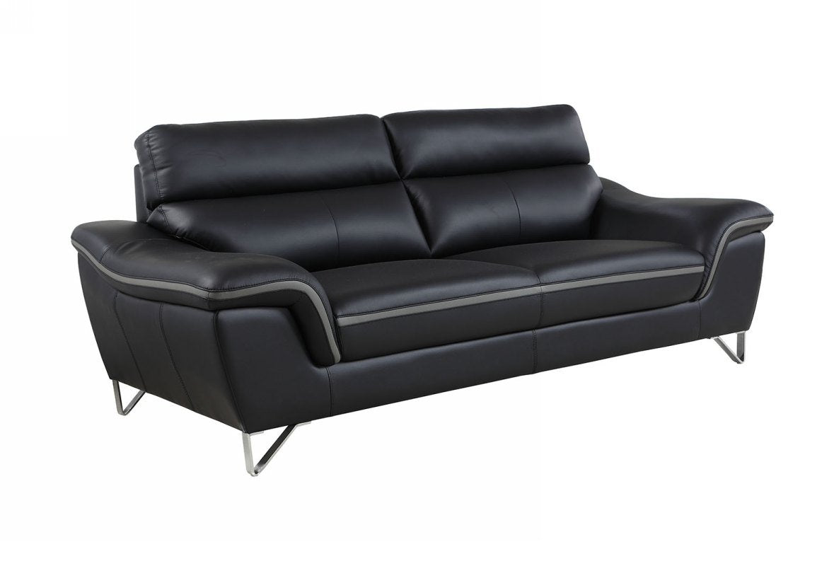 Jade Furniture 36inches Charming Black Leather Sofa