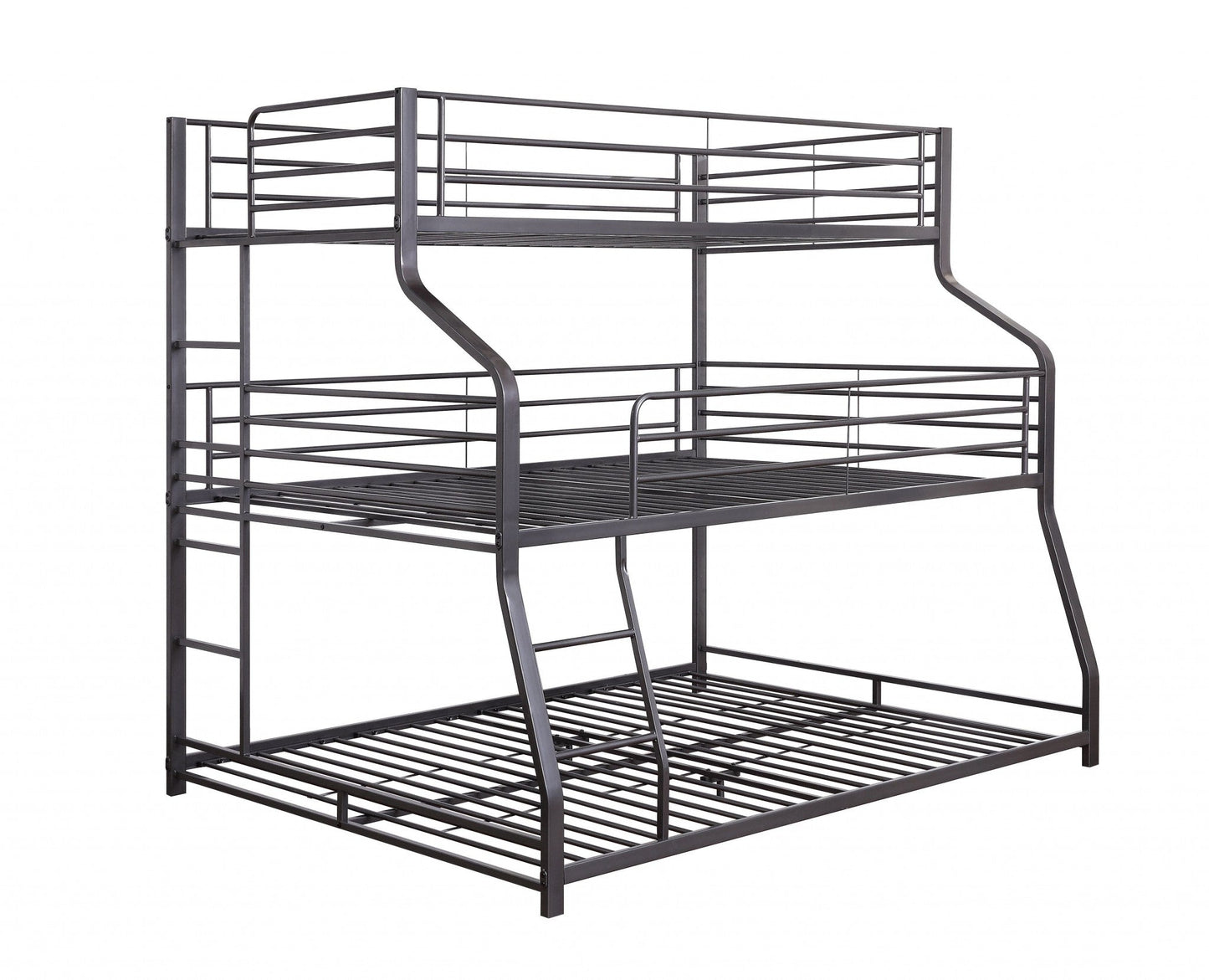 Jade Furniture Gun Metal Triple Bunk Beds