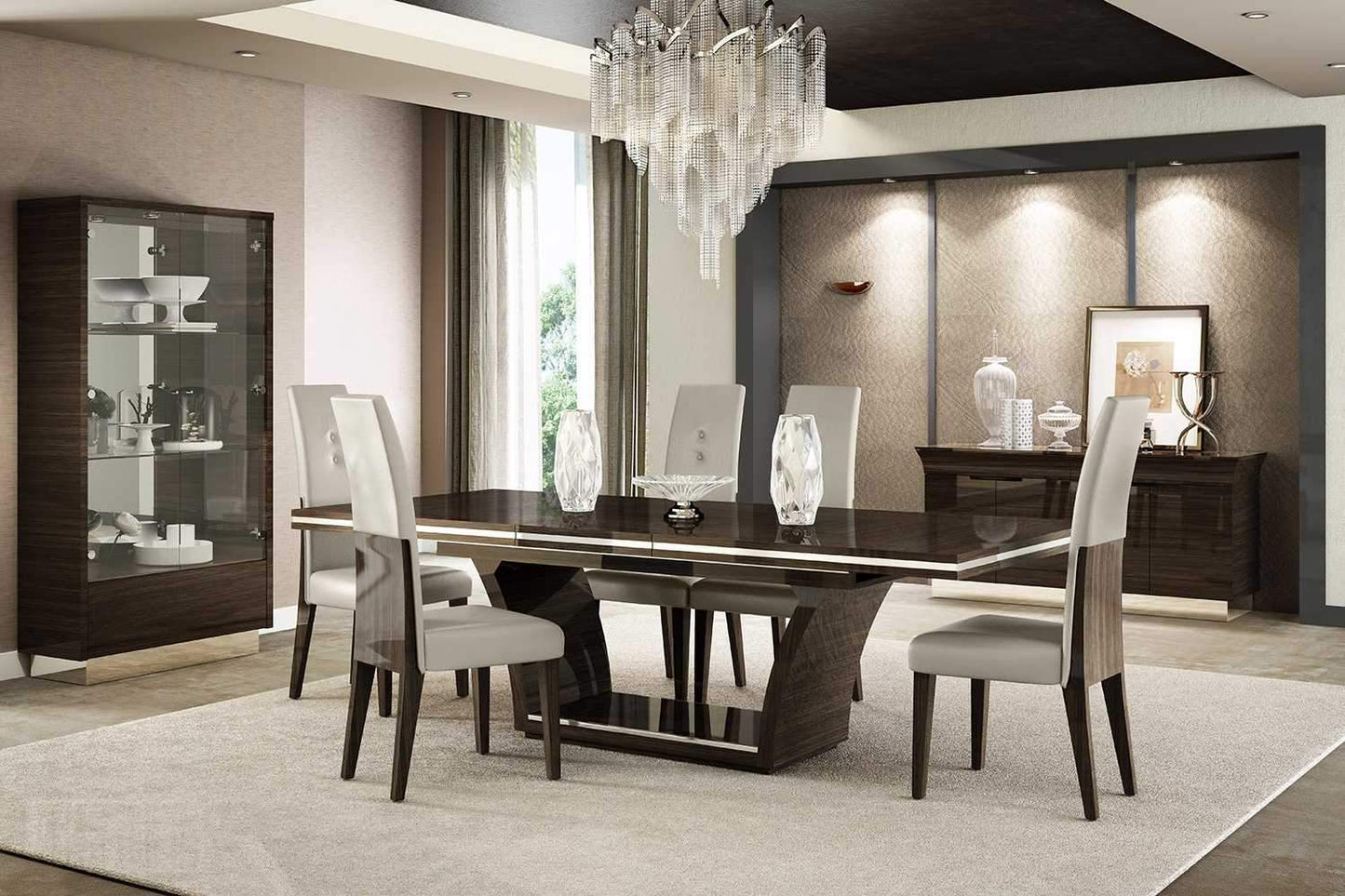 Jade Furniture Wenge Dining Table and 6Pc Chair Set