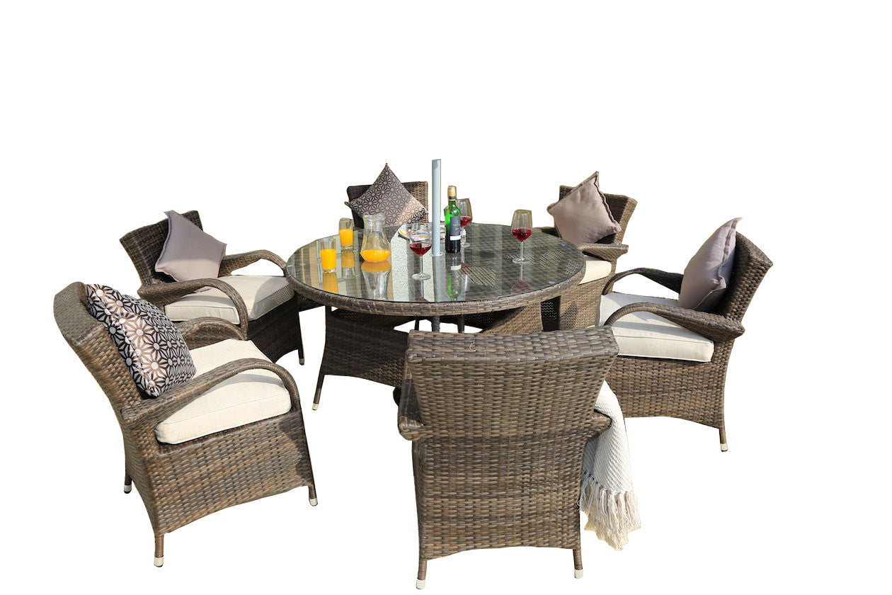 Jade Furniture Brown 7Piece Outdoor Dining Set