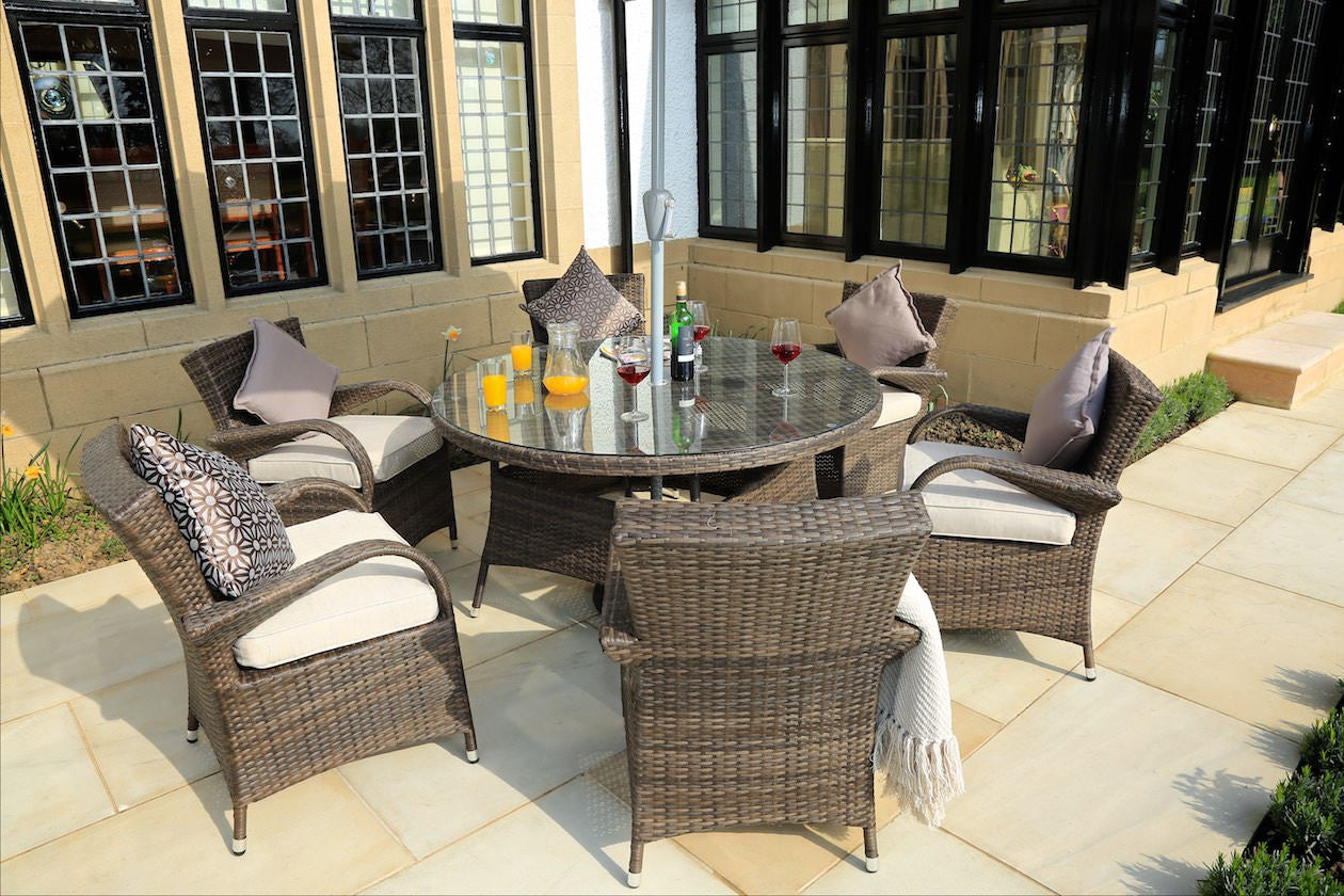 Jade Furniture Brown 7Piece Outdoor Dining Set