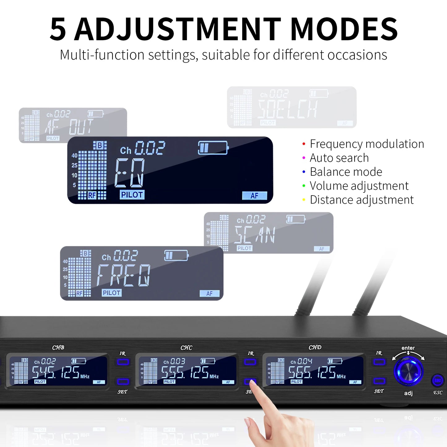 Next Level Fly Xtuga M-6604S flight case packaging wireless microphone 4 channel aluminum alloy