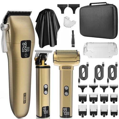 Maroon Asteria Haircare Professional Hair Trimmer Set