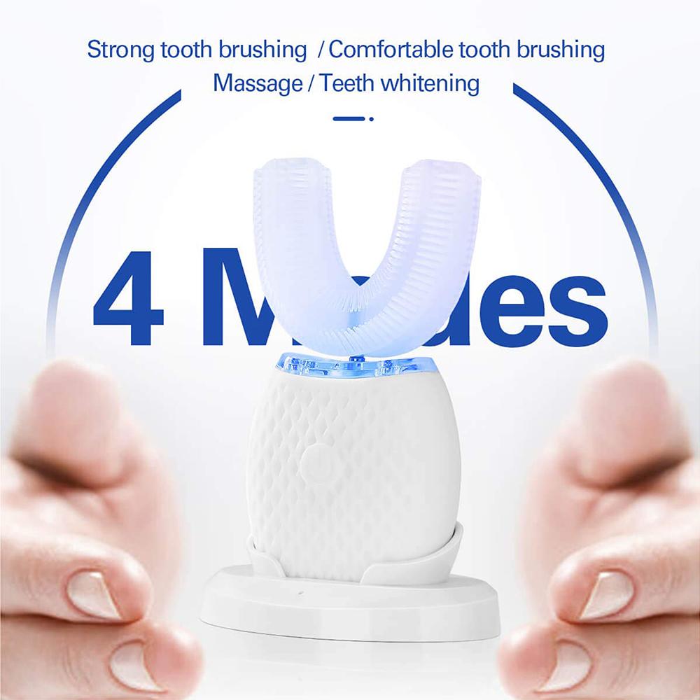 Pink Iolaus Healthcare Silicone Electric Toothbrush 360°