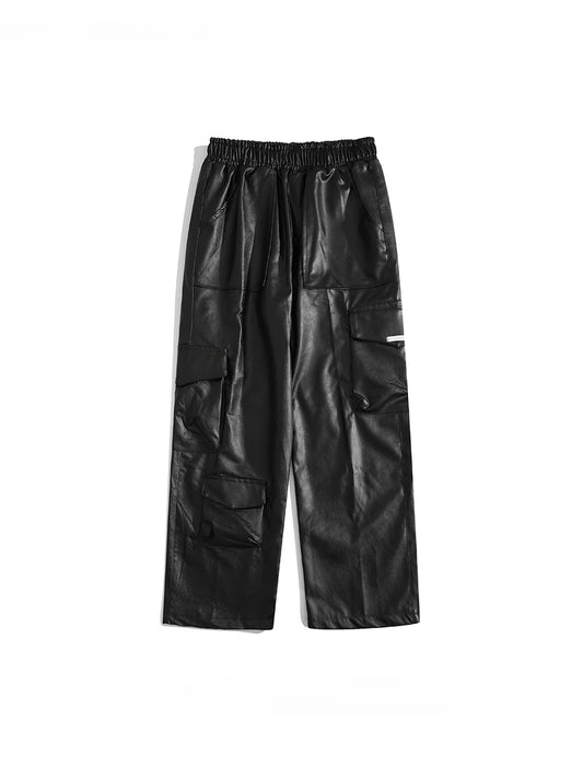 Next Level Fly Men's Solid Color Leather Pants