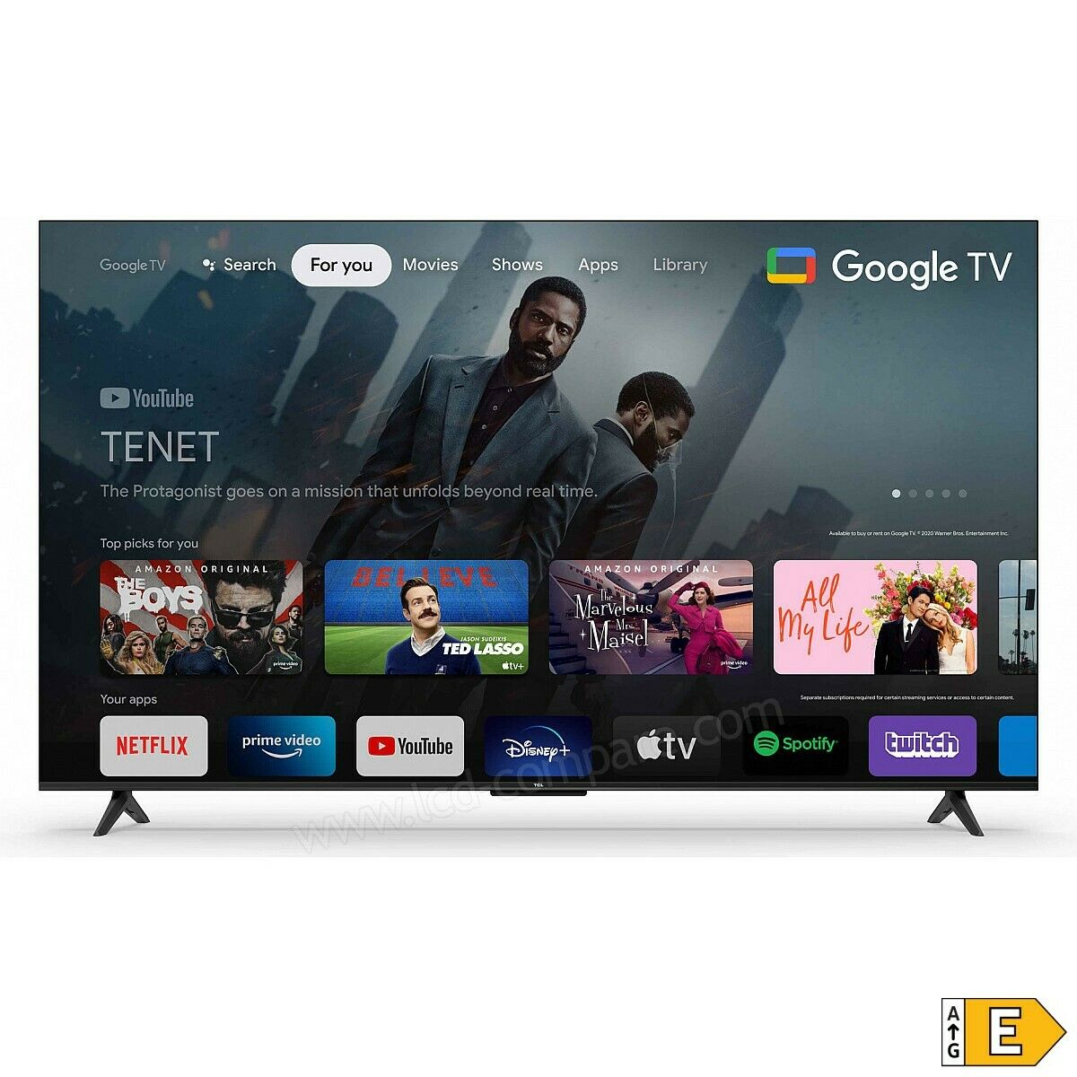 Bigbuy Consumer Electronics 55' TCL Smart TV With 4K ULTRA HD LED WI-FI