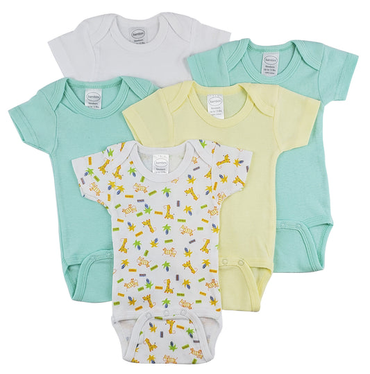 Emerald Clover Kids & Babies Bambini Short Sleeve One Piece 5 Pack