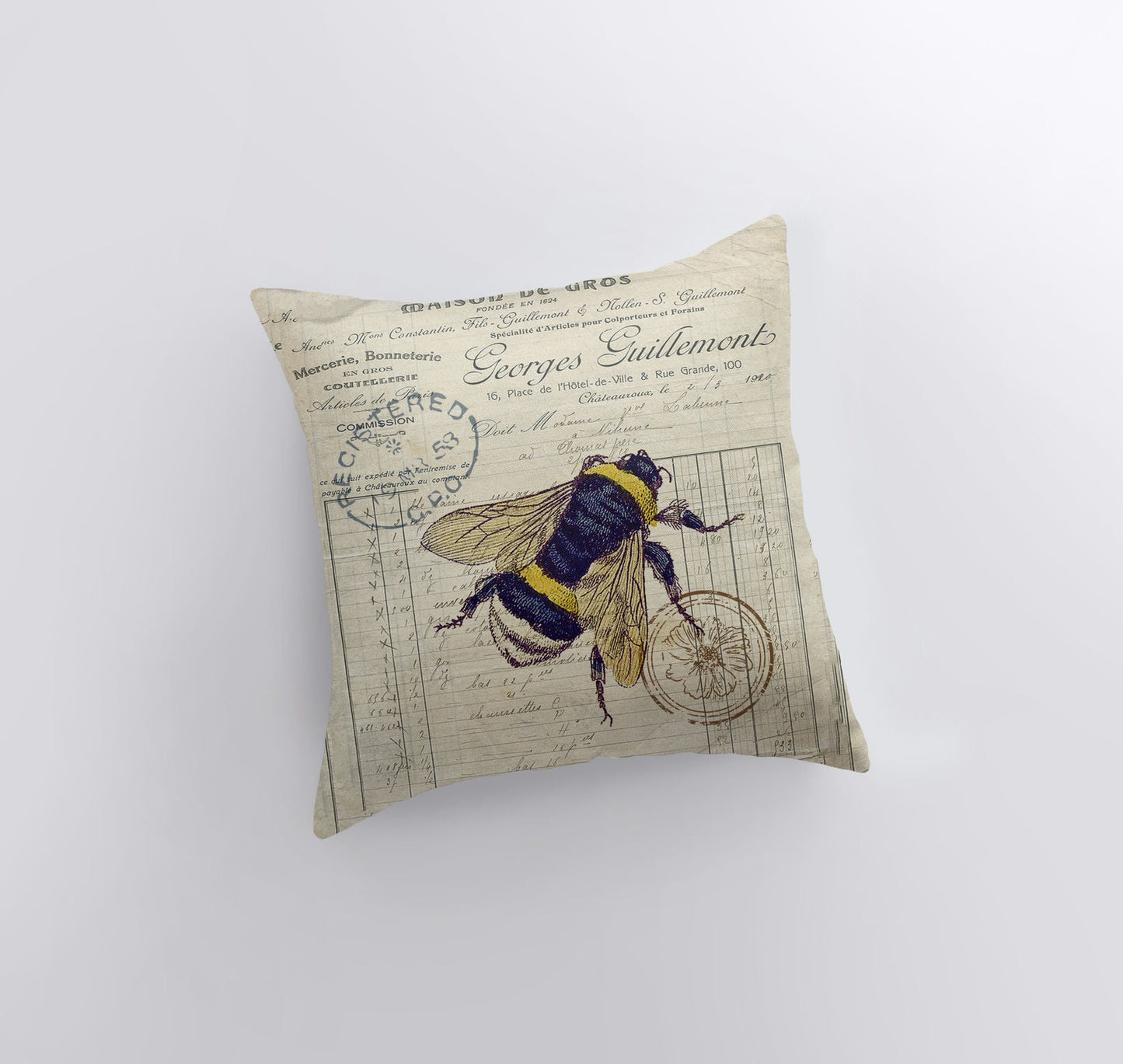 Maroon Abderus Home Decor Bee | Honey Bee | Pillow Cover | Pillow | Farmhouse Decor | Home Décor