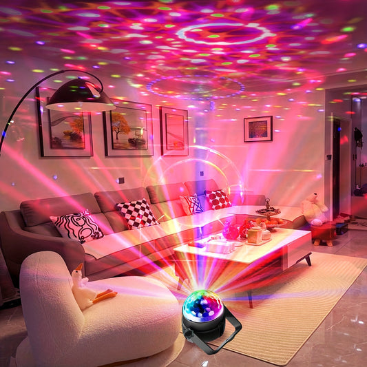 Champagne Apollo Home & Garden VoiceControlled RGB Disco Ball with Remote