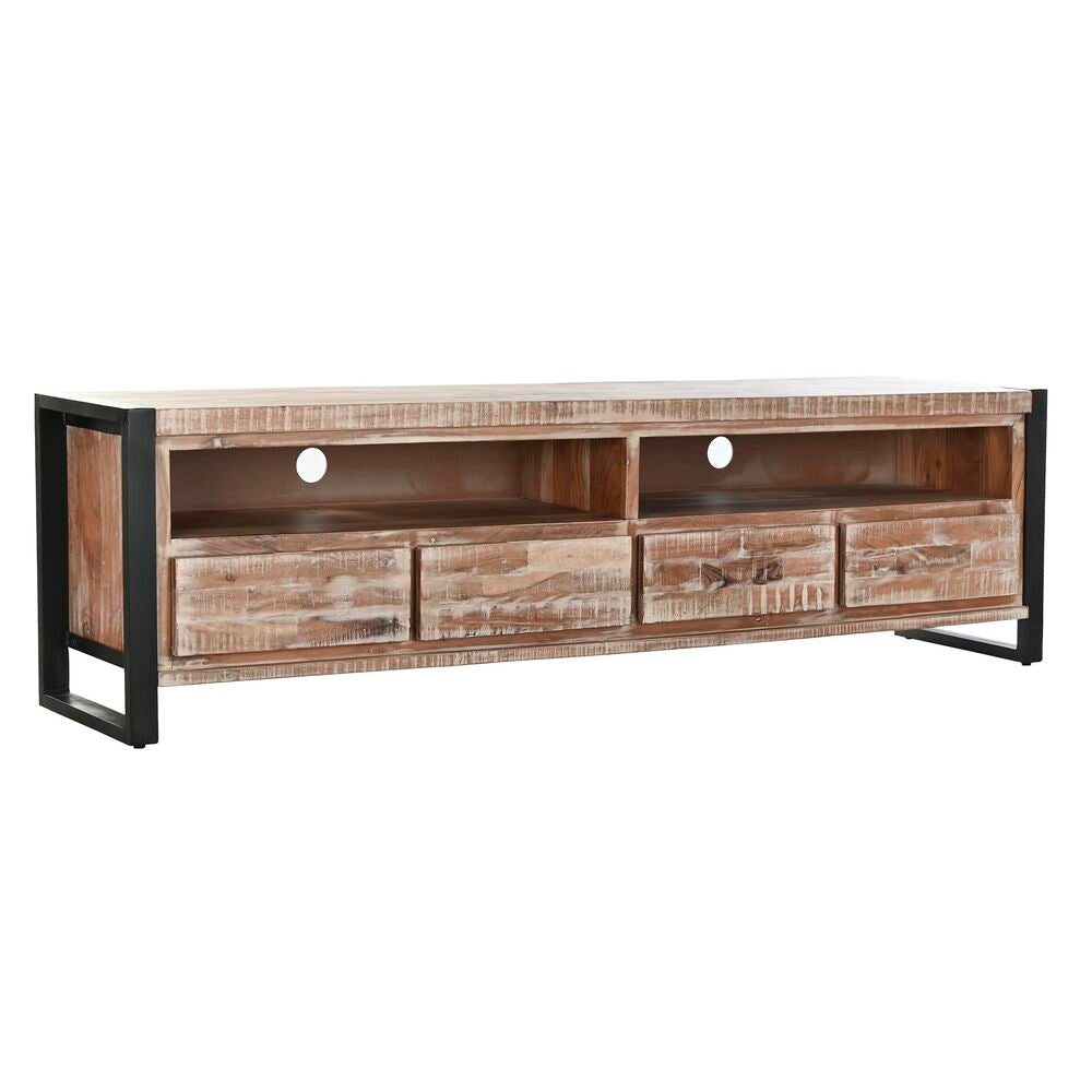 Bigbuy Furniture TV furniture DKD Home Decor Metal Acacia (200 x 55 x 40 cm)