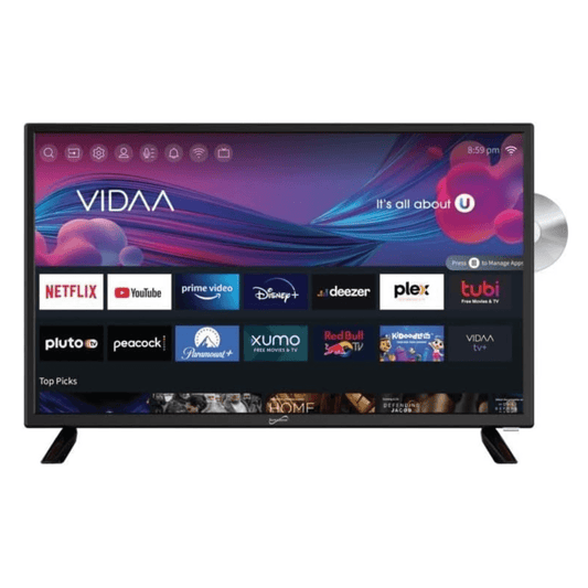 Sky Iapetus Audio & Video 24" Supersonic Smart VDAA DLED AC/DC Television with DVD Player