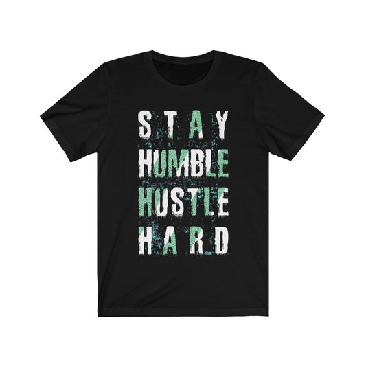 Plum Charlie Men's Clothing Plum Charlie Men's "Stay Humble Hustle Hard" Lettering T-Shirt