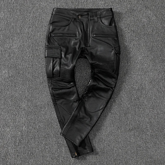 Next Level Fly Men's Cow Leather Biker Jean's