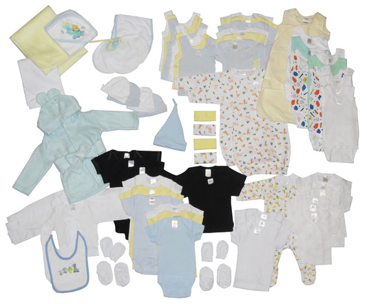 Emerald Clover Baby Clothing Boy 72 Piece Baby Starter Set Box