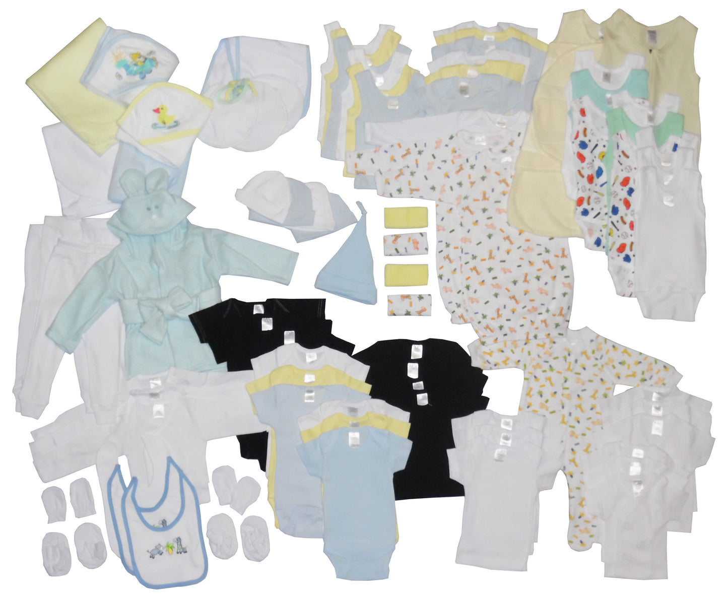 Emerald Clover Baby Clothing Infant Boys 88 Piece Clothing Starter Set Box