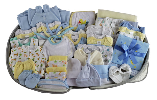 Emerald Clover Kids & Babies Boys 62 pc Baby Clothing Starter Set with Diaper Bag