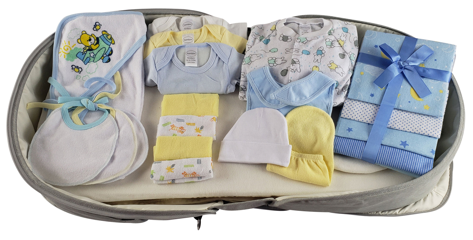 Emerald Clover Kids & Babies Baby Boys 20 pc Clothing Starter Set with Diaper Bag