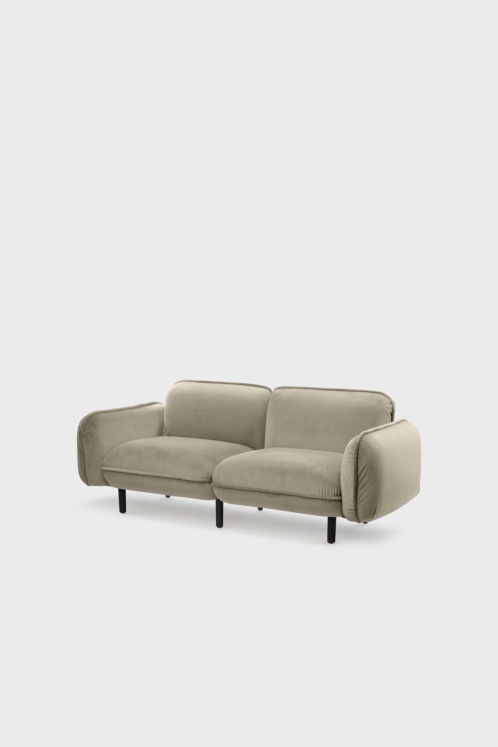 Aquamarine Poppy Furniture Two Seat Bean Sofa