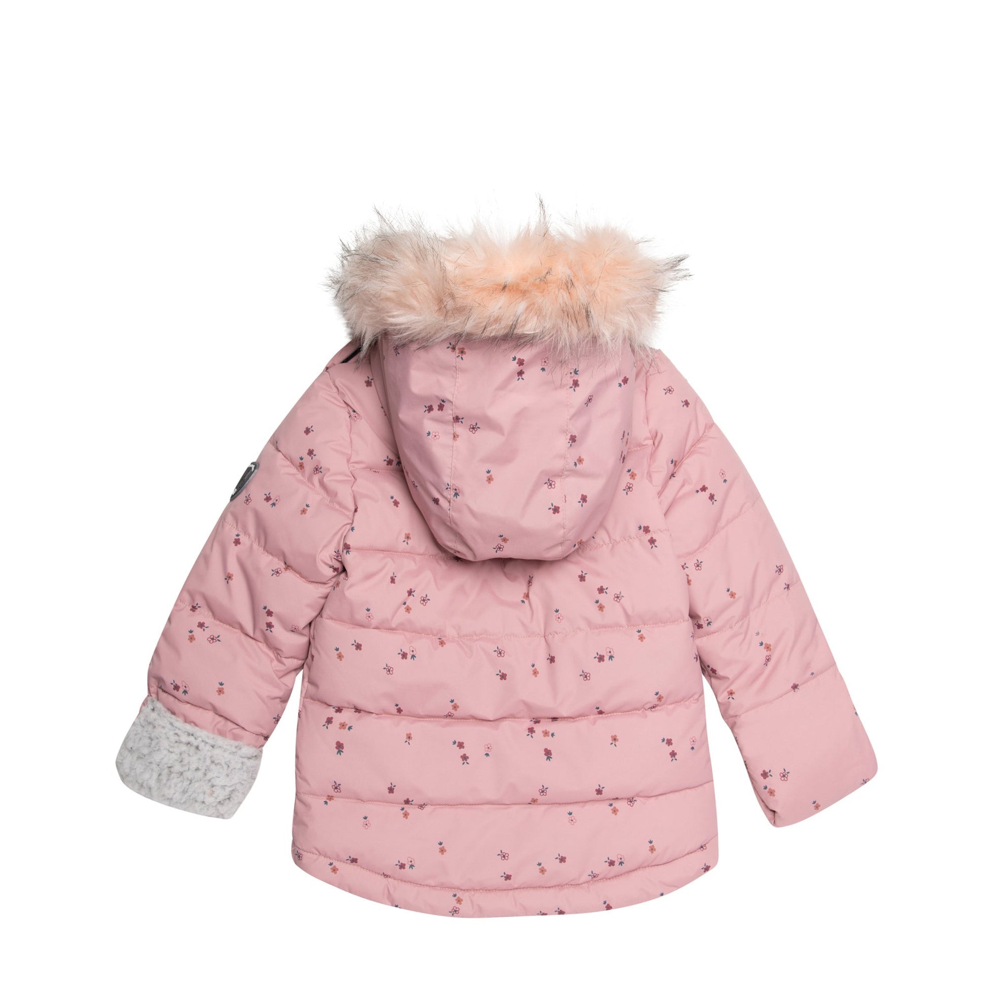 Chocolate Styx Kids & Babies Printed Flowers Two Piece Baby Snowsuit Pink