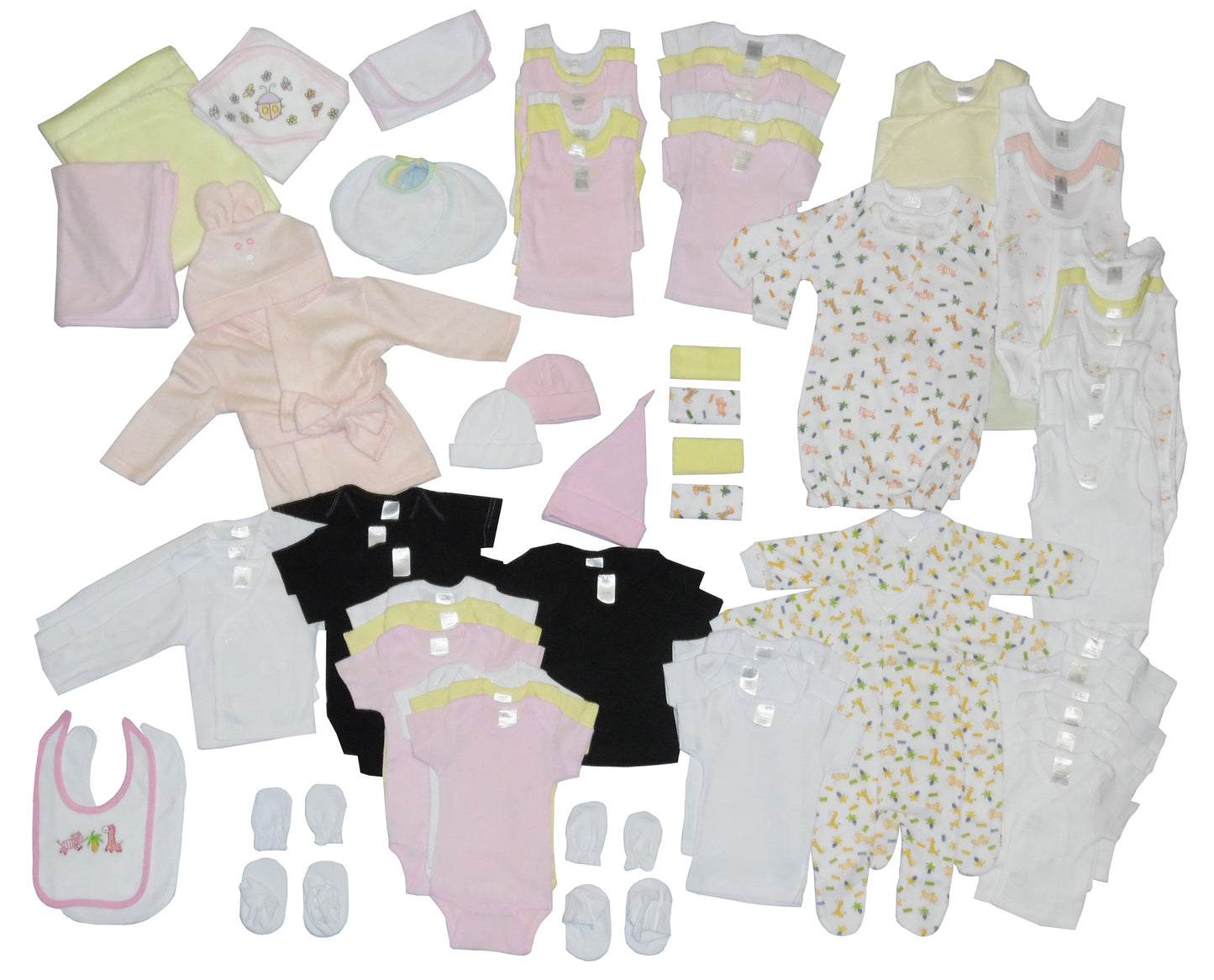 Emerald Clover Baby Clothing Baby Girl's 72 Piece Clothing Starter Set