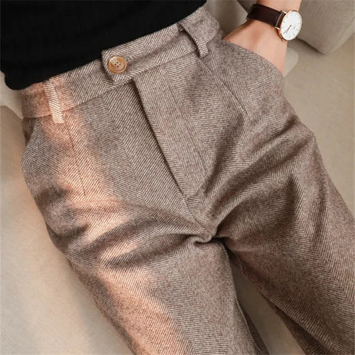 AliExpress Women's Clothing Harem Woman's Woolen Pants