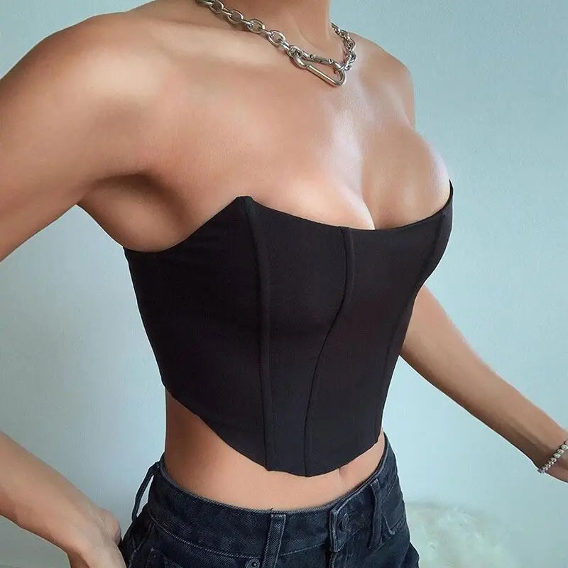 AliExpress Other Woman's Sexy Sleeveless Off Shoulder Crop Top