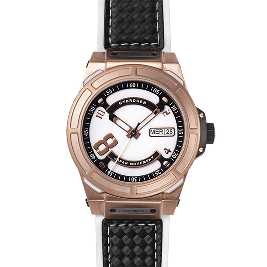 Ruby Alcestis Watches Otto White Rose Gold Nato Watch