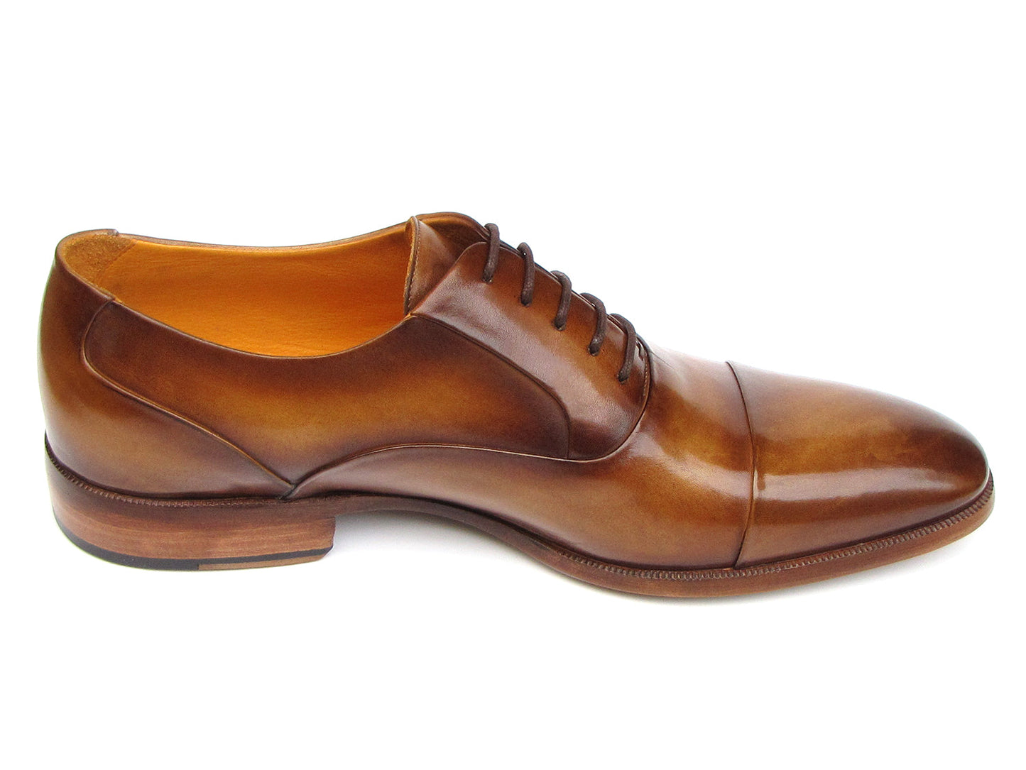 Paul Parkman Men's Brown Leather Oxford Shoes (ID#074-CML)