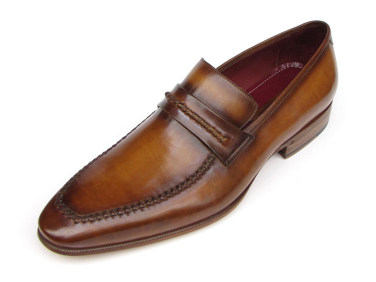 Ruby Ophion Footwear Paul Parkman Men's Loafer Brown Leather Shoes (ID#068-CML)