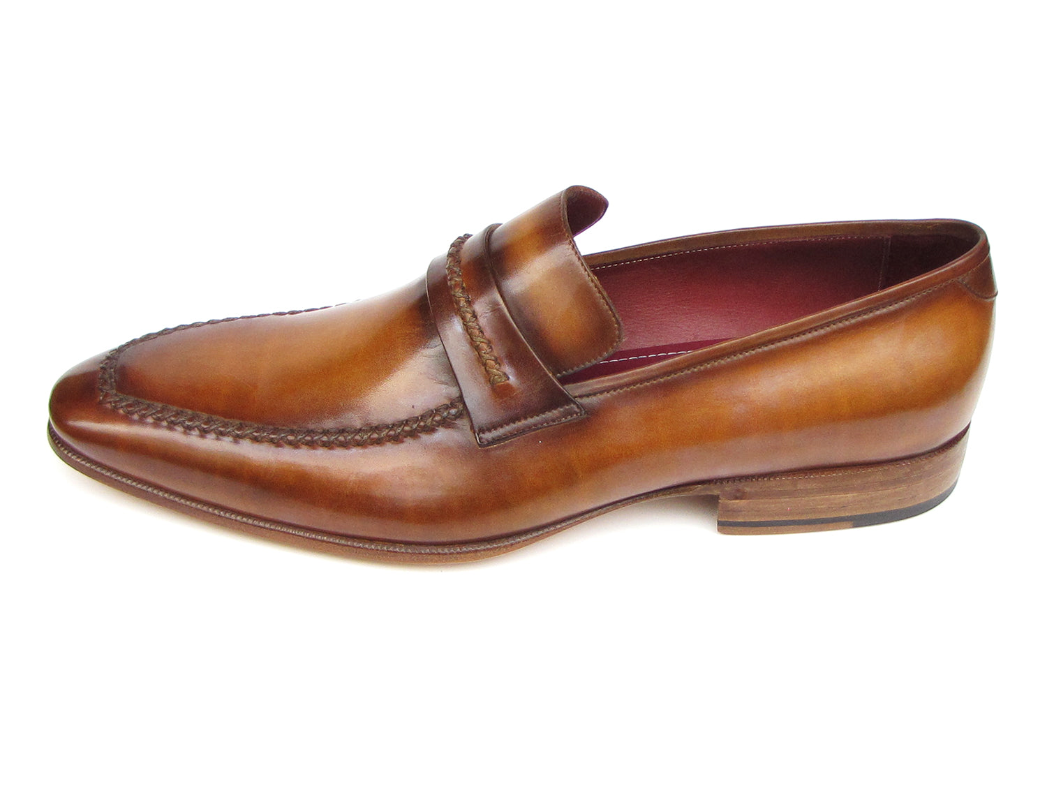 Ruby Ophion Footwear Paul Parkman Men's Loafer Brown Leather Shoes (ID#068-CML)