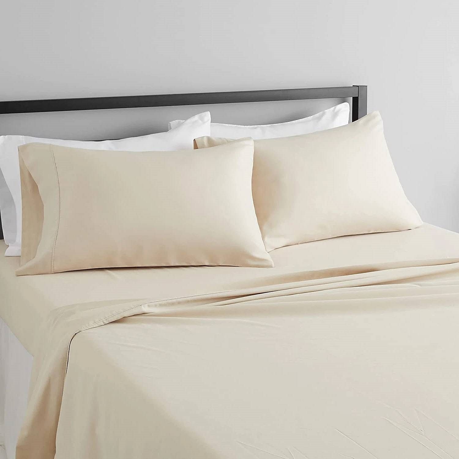 Yellow Crius Other King Ivory 100-Percent Egyptian Cotton 1000 Thread Count 4-Piece Sheet