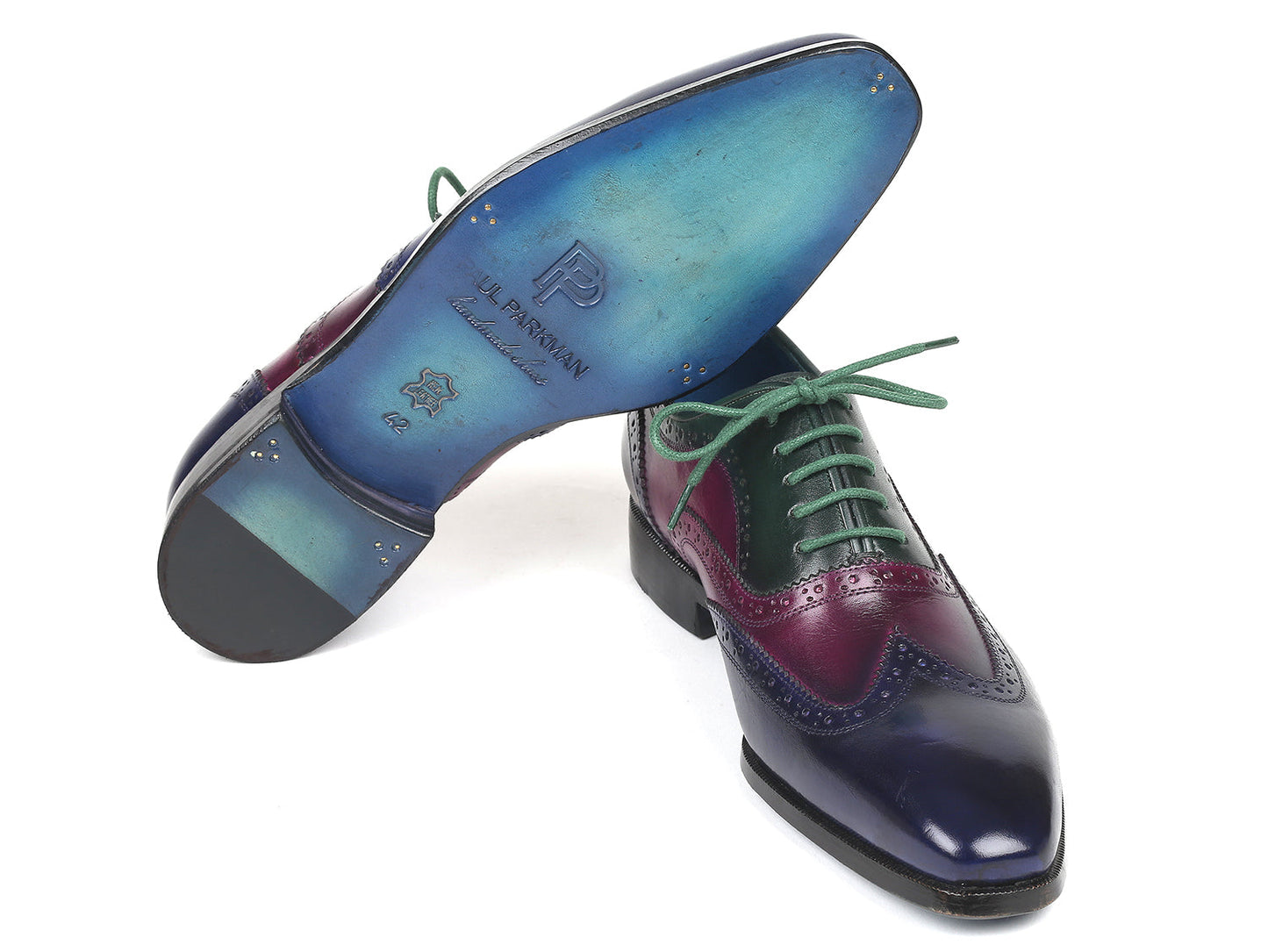 Ruby Ophion Footwear Paul Parkman Men's Multi Color Wingtip Oxfords (ID#PP2284)