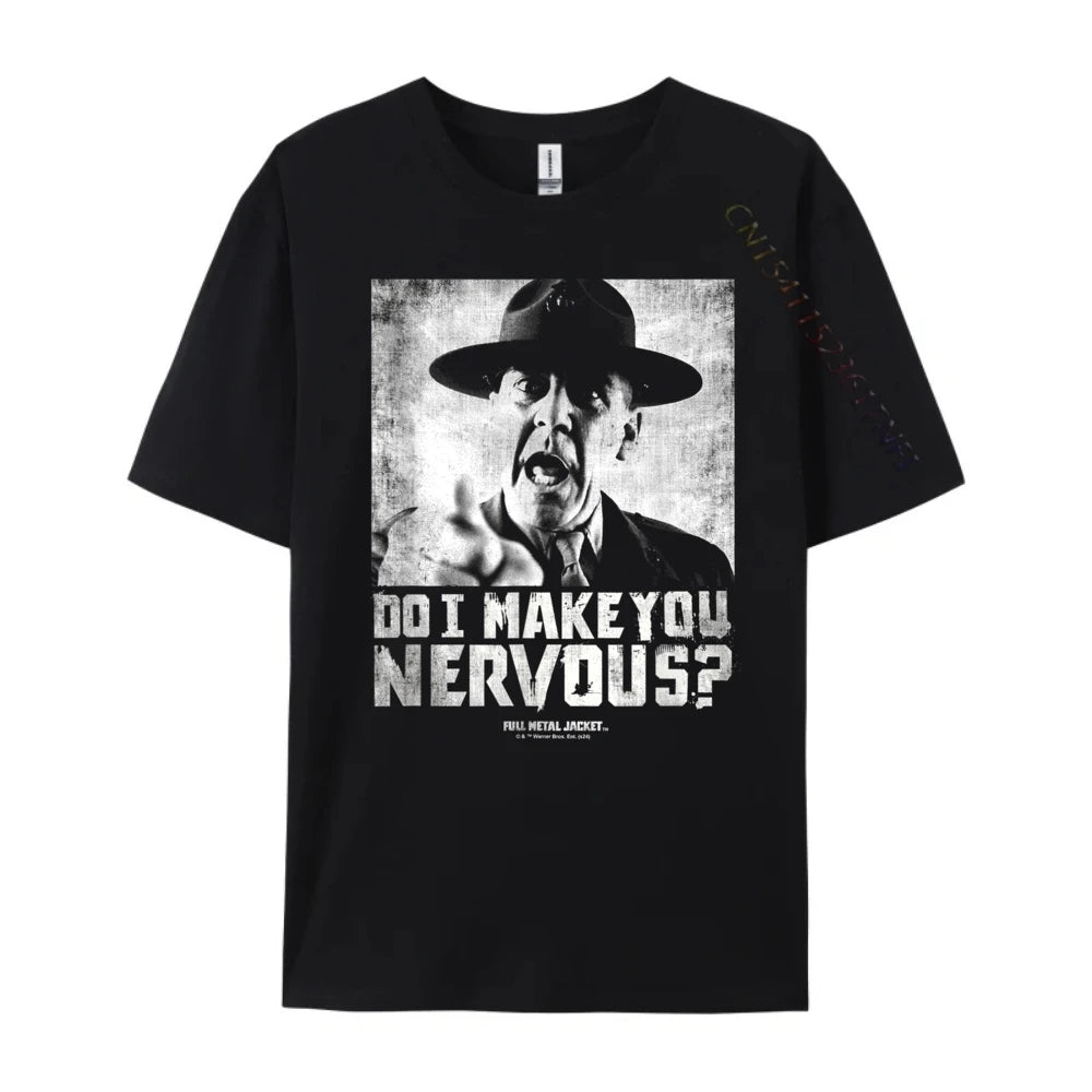 AliExpress Other Men's "Do I Make You Nervous" Oversized Printed T Shirt