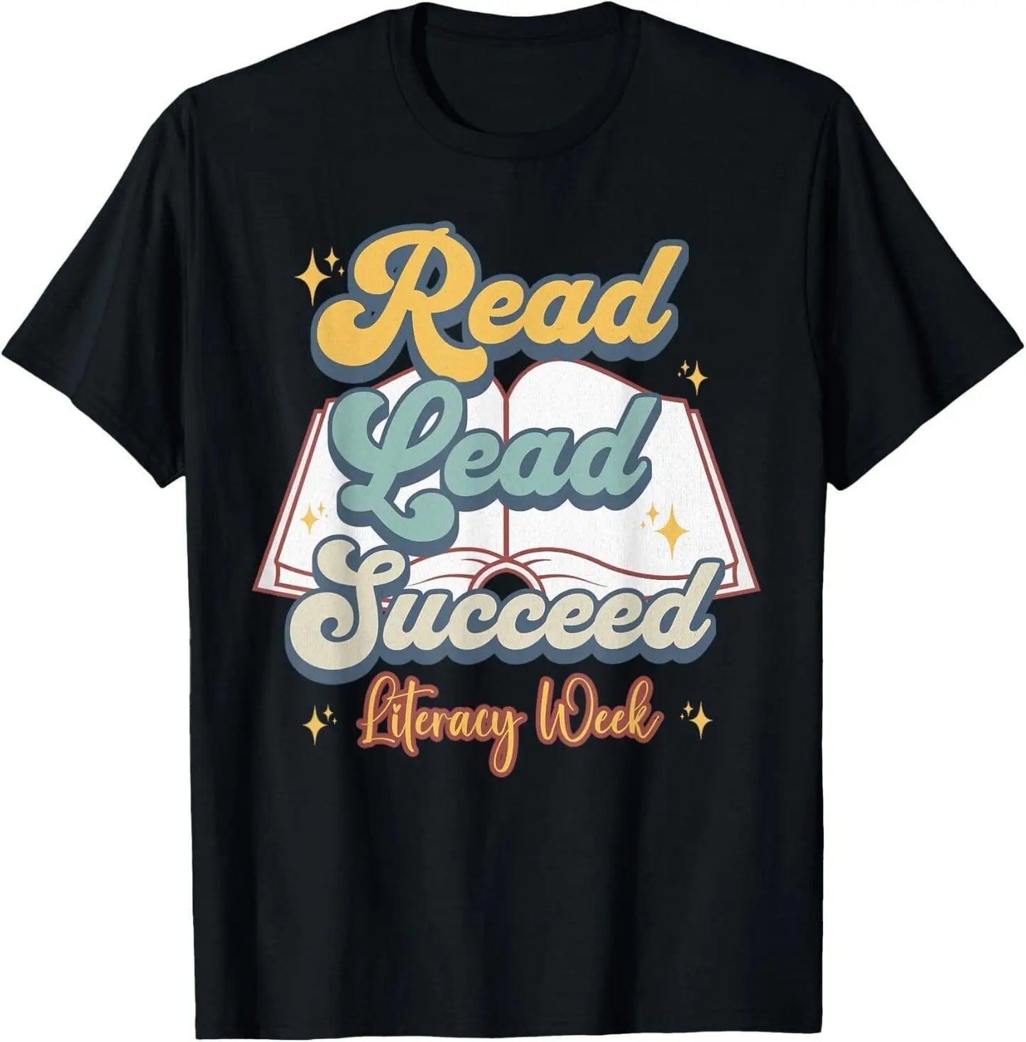 AliExpress Other Women's "Read ,Lead ,& Succeed" Book Reading T-Shirt