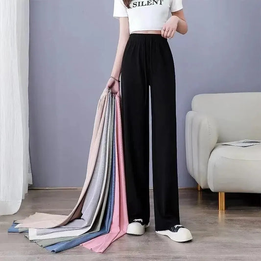 AliExpress Other Woman's Ice Silk High Waisted Sweat Pants