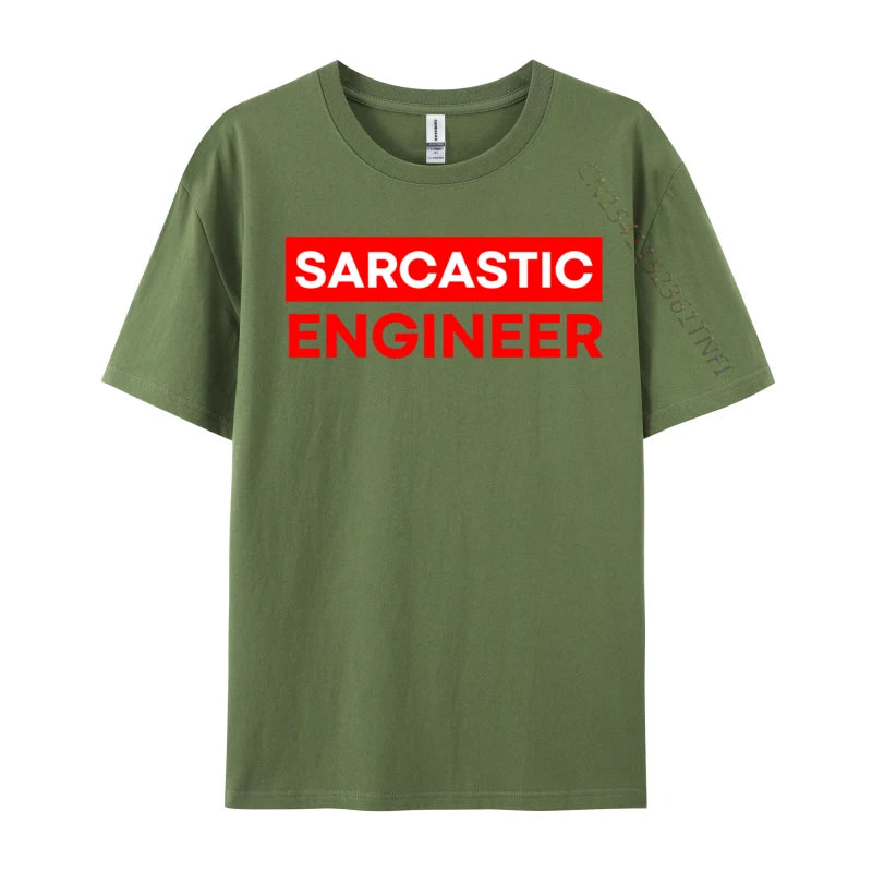 AliExpress Other Men's "Sarcastic Engineer" Print Top T-Shirt