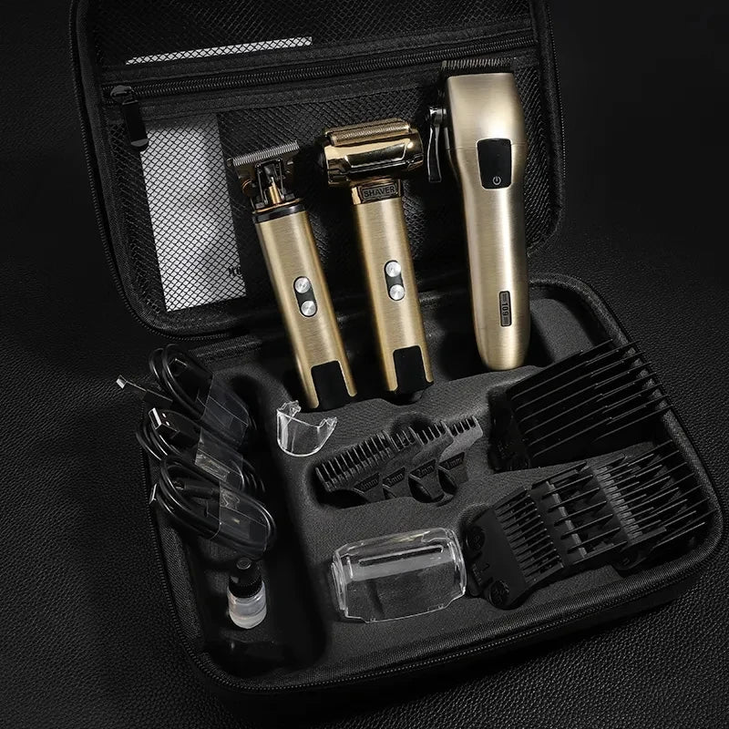 Maroon Asteria Haircare Professional Hair Trimmer Set