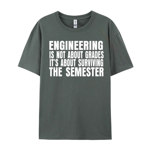 AliExpress Other Men's "Engineering Is Not About Grades" Printed T-Shirt