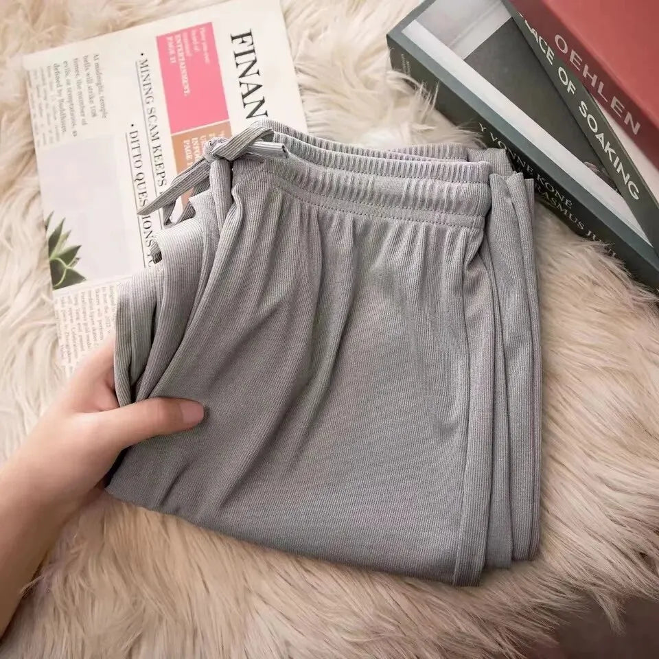 AliExpress Other Woman's Ice Silk High Waisted Sweat Pants