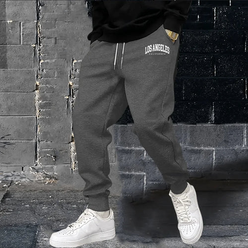 AliExpress Other Men's "Los Angeles" Printed Fitness Sweat Pants