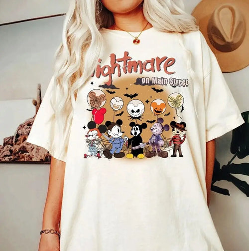 AliExpress Other Women's "Nightmare on Mainstreet" Printed T-Shirt