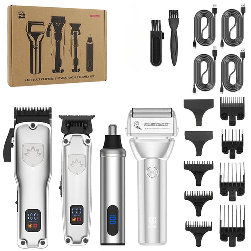 Maroon Asteria Haircare Men's Professional Electric Hair Clipper Set