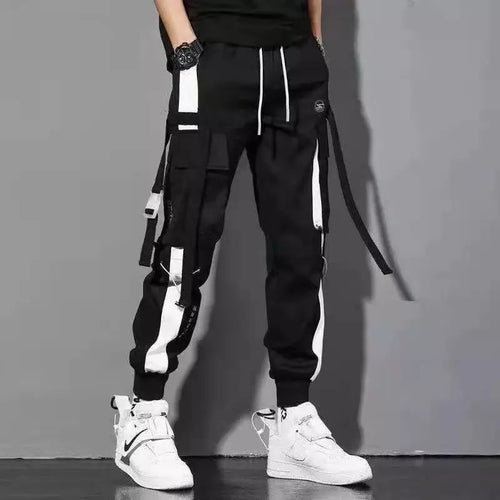 AliExpress Other Men's Classic Letter Ribbons Cargo Pants