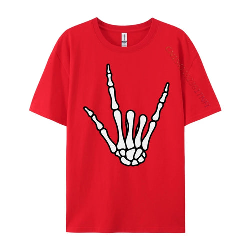 AliExpress Other Men's Hard Core Skeleton Hand Printed T-Shirt