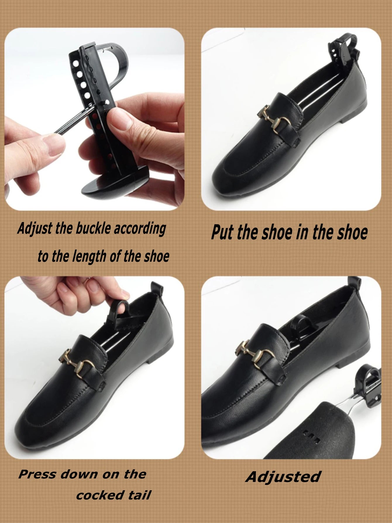 AliExpress Other 1pair Unisex Black Adjustable Plastic Shoe Trees